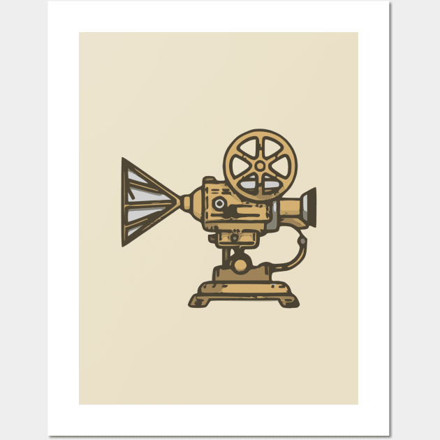 Silent film projector Wall Art by design/you/love